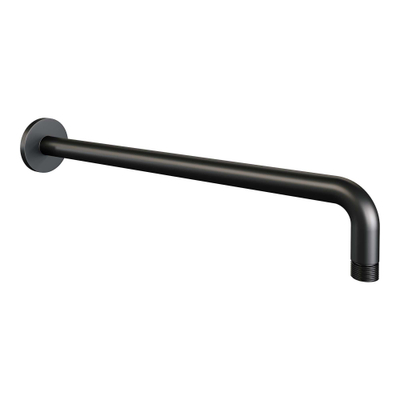 Brauer Black Edition Regendoucheset inbouw - hoofddouche 20cm - Gladde knop - handdouche rond 3 standen - glijstang - mat zwart