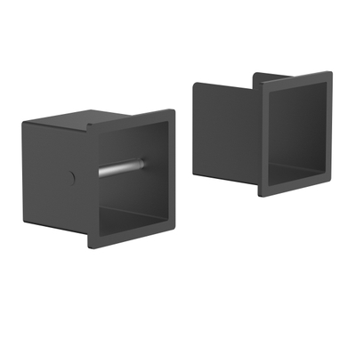 Sawiday Uni Inbouw Toiletrolhouder met Reserve toiletrol - opbouw - Geborsteld Gunmetal PVD OUTLETSTORE