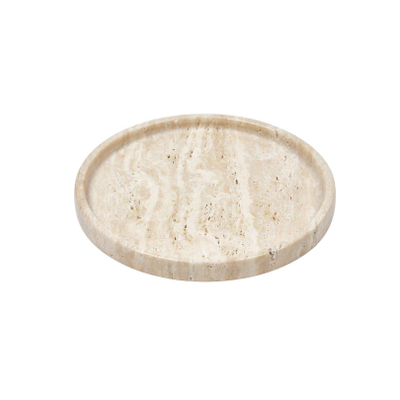 Wellmark Round Travertine tray schaal 27cm Rond Beige