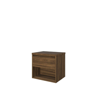 Proline Top badkamermeubelset - 60x46x55.2cm - wastafelblad - met schap - MFC Cabana oak