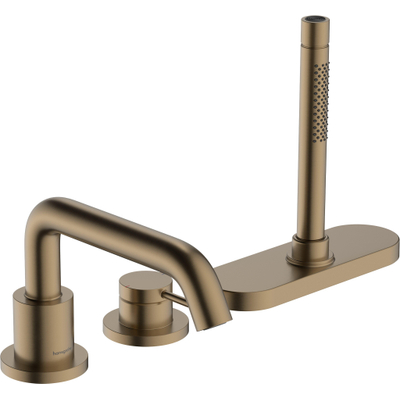 Hansgrohe Tecturis 3-gats badrandkraan en sbox brushed bronze