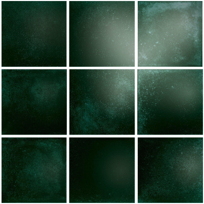 The Mosaic Factory Kasba mozaïektegel - 30x30cm - wandtegel - Vierkant - Porselein Forest Green glans