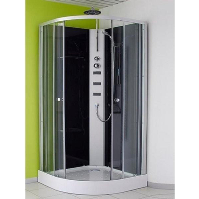Xellanz Jupiter complete douchecabine 90x90x225 alu mat 5mm glas