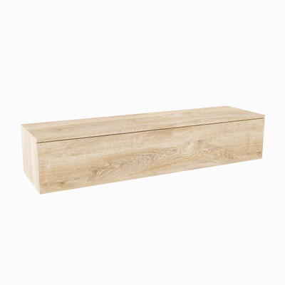 MONDIAZ ALAN MODULE Wastafelonderkast - 150x45x30cm - 1 lade - push to open - Melamine - Washed oak mat