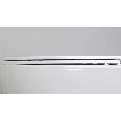 QeramiQ Dely Swirl Wandclosetset - 36.5x53.0cm - diepspoel - rimless - slim zitting - glans wit