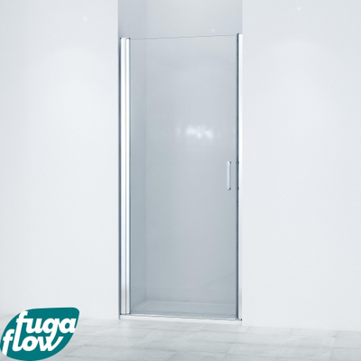 FugaFlow Efficiente Vetro 6211 Douchedeur - 100x200cm - profiel veiligheidsglas - anti kalk - chroom