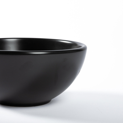 QeramiQ Dely Waskom - 20x20x9cm - keramiek - rond - mat zwart