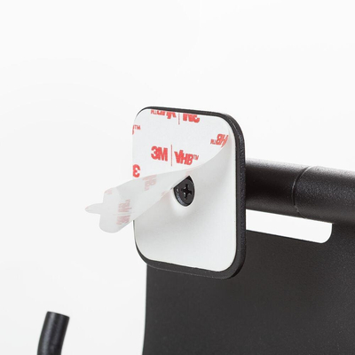 Tiger Colar Toiletrolhouder - met klep - zelfklevend - zwart