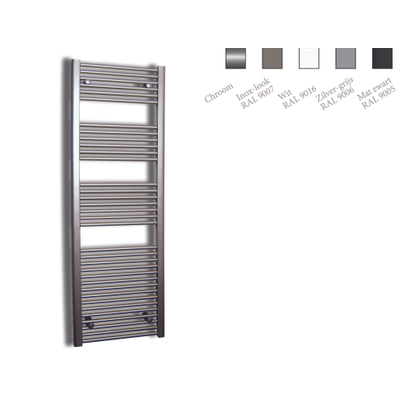 Sanicare recht designradiator 172x60cm inox look