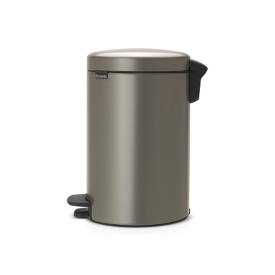 Brabantia NewIcon Pedaalemmer - 12 liter - kunststof binnenemmer - platinum