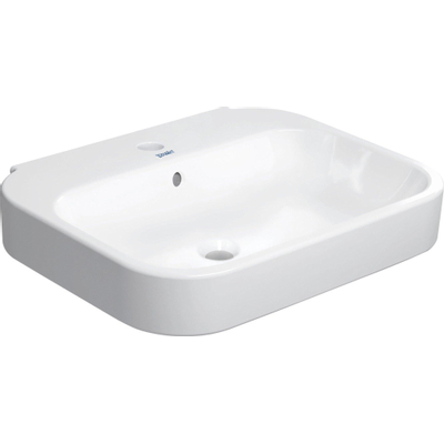 Duravit Happy d.2 wastafel 60x47.5cm 1 kraangat met overloop wit