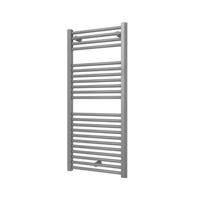 Plieger Palermo designradiator horizontaal 1111x500mm 519W zilver metallic