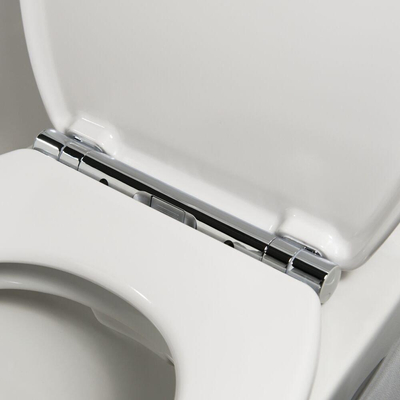 Tiger Boston Toiletbril Softclose Duroplast Wit/Chroom 37x5.5x45cm