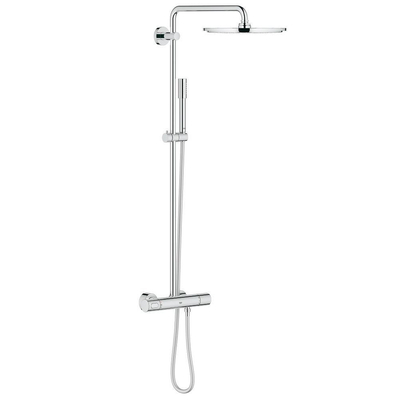 GROHE Rainshower Modern Regendoucheset Opbouw - hoofddouche 31cm - handdouche staaf 1 stand - chroom