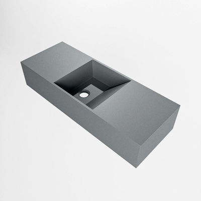 Mondiaz TYNE Fontein - 60x23x12cm - wasbak midden - zonder kraangaten - solid surface - Plata