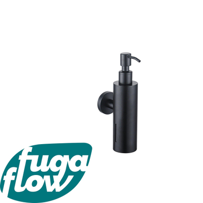 FugaFlow zeepdispenser - wand - rond - mat zwart -