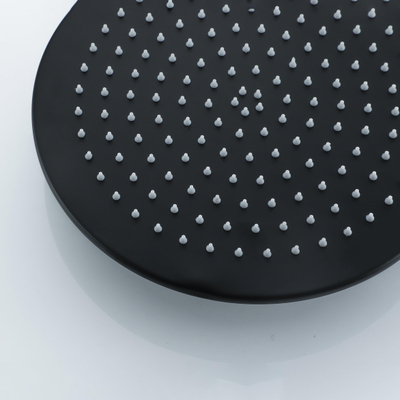 Fortifura Calvi Hoofddouche 30cm - rond - 6mm - zwart mat