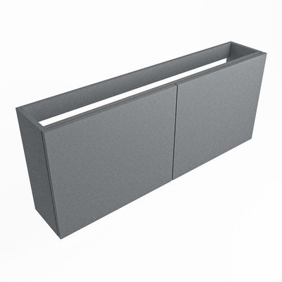 Mondiaz FOWY fonteinonderkast - 120x22x50cm - 2 deuren - push to open - softclose - Plata