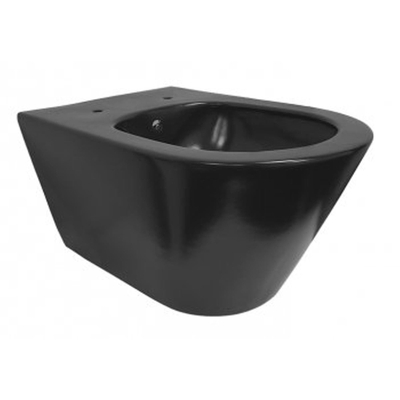 Wiesbaden Stereo wandcloset rimless met bidet functie mat zwart