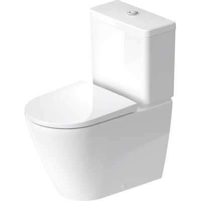 Duravit D-Neo staand toilet 37x65x40cm Wit Hoogglans