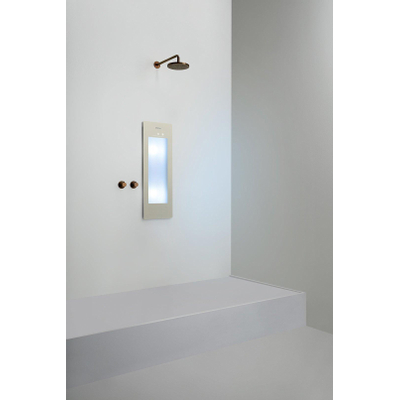 Sunshower Round Small Plus infrarood en UV licht inbouw 95x33x10cm inclusief 5 jaar garantie Sand White