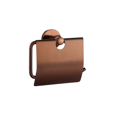 Fortifura Calvi Toiletset - toiletborstelhouder - gesloten - handdoekhaak - toiletrolhouder - met klep - geborsteld RVS