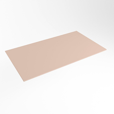 Mondiaz TOP 51 Topblad - 90x51x0.9cm - geschikt voor afdekplaat - Solid surface - Rosee