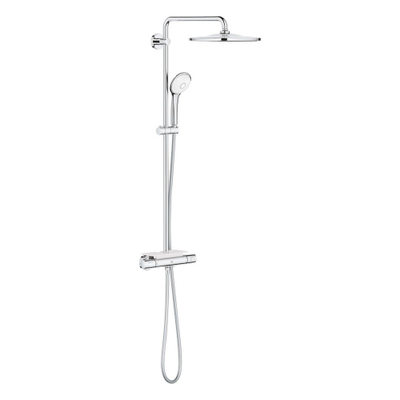 GROHE Euphoria Regendoucheset Opbouw - hoofddouche 31cm - massage handdouche rond - chroom