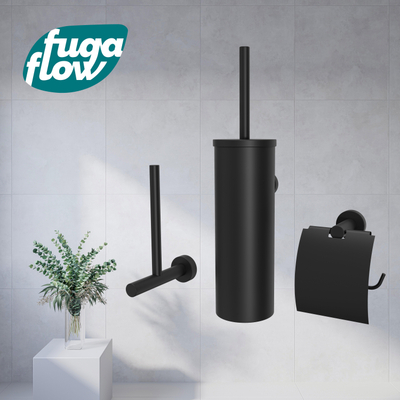 FugaFlow Efficiente Acces Toiletset - driedelig - mat zwart -