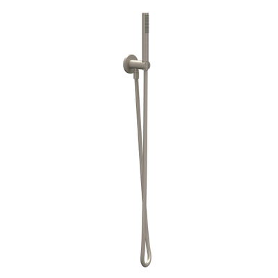 IVY Glijstangset - met handdouche - rond - satin spray - doucheslang 150cm - Geborsteld nickel PVD
