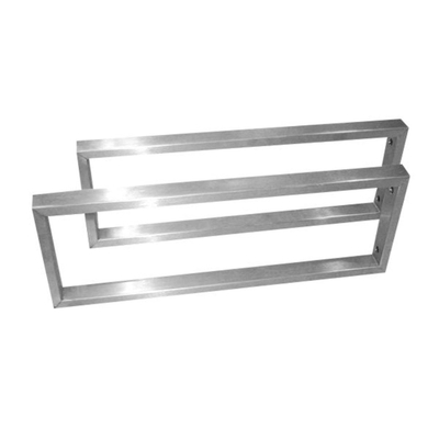 Best Design One paar beugels 45x15cm voor wastafel RVS