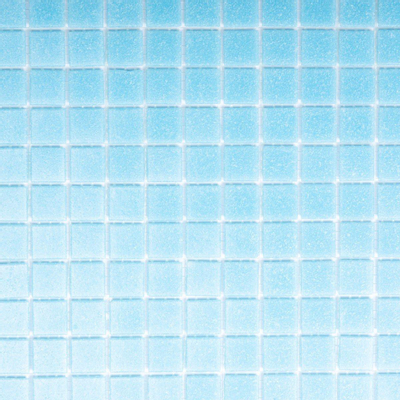 The Mosaic Factory Amsterdam mozaïektegel 2x2x0.4cm voor wand en vloer voor binnen en buiten vierkant Glas Licht Blauw