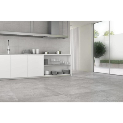 Cifre Ceramica Neutra wand- en vloertegel - 30x60cm - 9mm - Rechthoek - Betonlook - Grijs mat