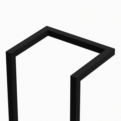 Fortifura Calvi Handdoekrek - 95x25x20cm - Mat zwart