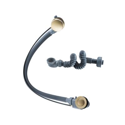 Fugaflow Eccelente Sobrado badafvoer opbouw - draaibediening met vulfunctie - verlengde afvoer - geborsteld messing