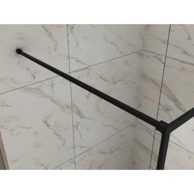Wiesbaden stabilisatiestang 1200mm voor Square inloopdouche mat zwart