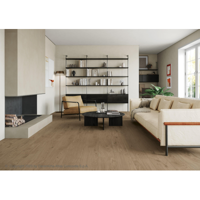 Atlas Concorde Solution Would Vloer- en wandtegel - 22,5x90cm - 8mm - gerectificeerd - (Bruin)