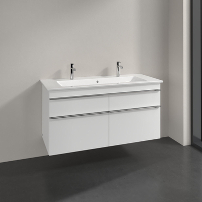 Villeroy & Boch Venticello wastafelonderkast 115.3x59cm 4x lade glossy wit