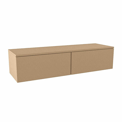 Mondiaz ALAN MODULE Wastafelonderkast - 130x45x30cm - 2 lades - push to open - Oro