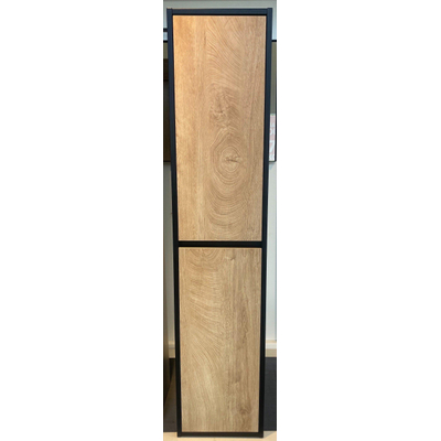 Saniclass Nexxt Badkamerkast - 160x35x35cm - 2 greep - loze links/rechtsdraaiende deuren - MDF - mat zwart - OUTLET UDEN