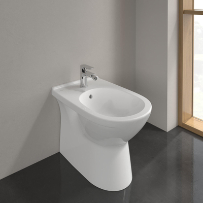 Villeroy en Boch O.novo staand bidet met overloop 1 kraangat ceramic+ wit