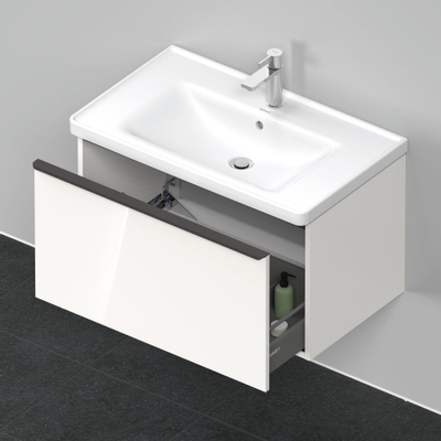 Duravit D-Neo wastafelonderkast 78.4x44x45.2cm 1 lade met softclose wit Hoogglans