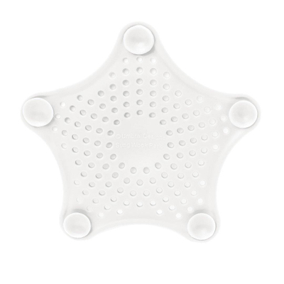 Umbra Starfish haarfilter 15x15x1cm Rubber Wit