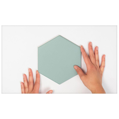 Cifre Ceramica Hexagon Timeless wand- en vloertegel - 15x17cm - 9mm - Zeshoek - Groen mat