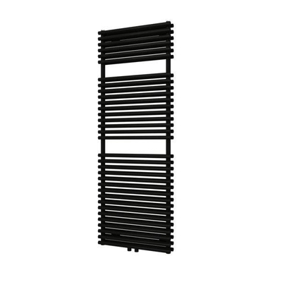 Plieger Florian Nxt M designradiator dubbel horizontaal met middenaansluiting 1406x500mm 980W antraciet metallic