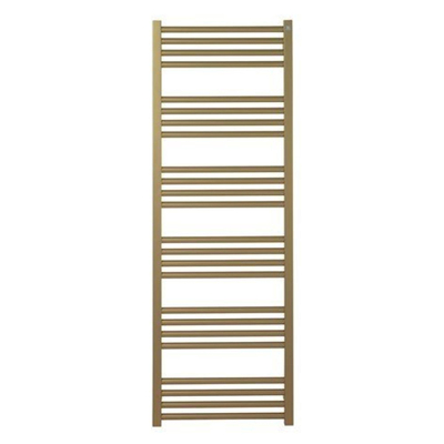 Crosswater MPRO handdoekradiator - 138x48cm - 568 watt - geborsteld messing (goud)