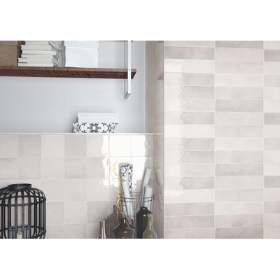 SAMPLE By Goof Moos wandtegel White glans (wit)