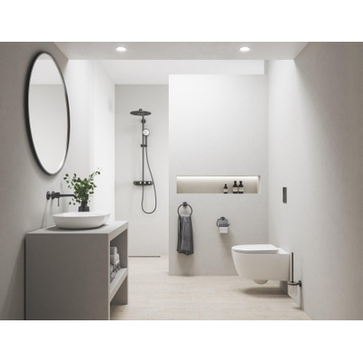 GROHE Skate cosmopolitan 2-knops S-size bedieningsplaat hard graphite geborsteld OUTLETSTORE