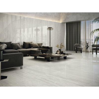 Baldocer Ceramica Venice Vloer- en wandtegel - 120x120cm - gerectificeerd - gepolijst Grijs