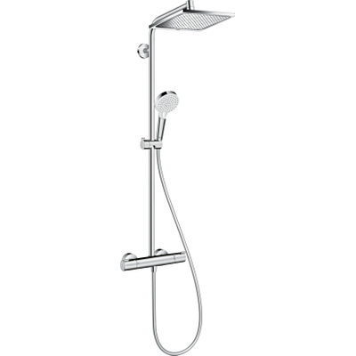 Hansgrohe Crometta E 240 1jet showerpipe met thermostaat chroom